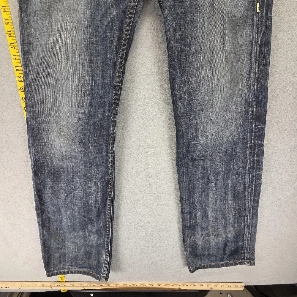 Vintage Levis Engineered Jeans Mens 34x34 Blue Star Buckle Back Honeycomb